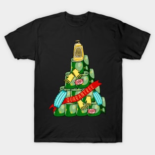 Quarantree 2020 Quarantine Christmas Tree T-Shirt